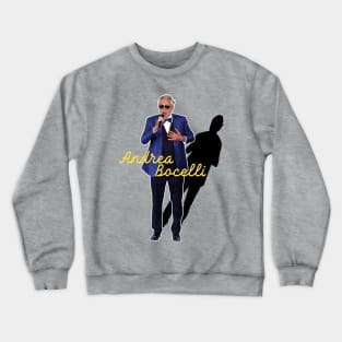 andrea bocelli singing Crewneck Sweatshirt